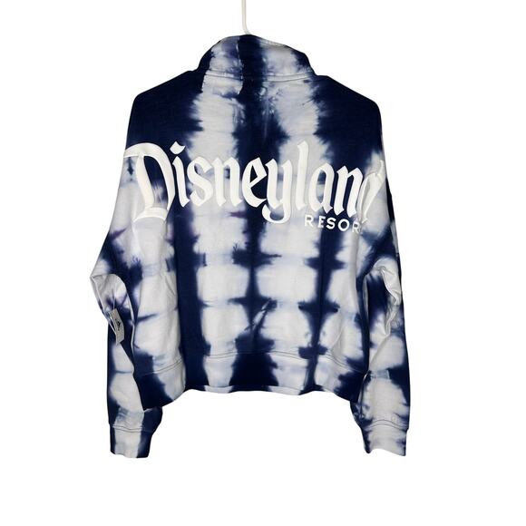 Disneyland Blue Tie-Dye Mickey Mouse Half Zip Pullover - Picture 2 of 7
